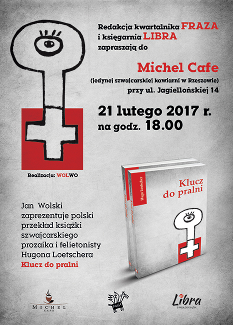 Spotkanie z Janem Wolskim i promocja książki Hugo Loetschera Klucz do pralni w Michel Cafe w Rzeszowie