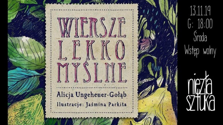 Promocja Wierszy lekkomyślnych Alicji Ungehuer-Gołąb w pubie Niezła Sztuka