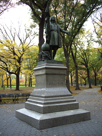 Pomnik Krzysztofa Kolumba w Central Park w Nowym Jorku, fot. Tadeusz Woyniłłowicz