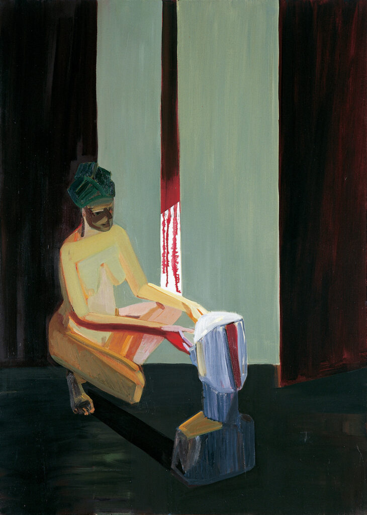 Joanna Stasiak, Bachantki I, 2005, olej, płótno 140x100