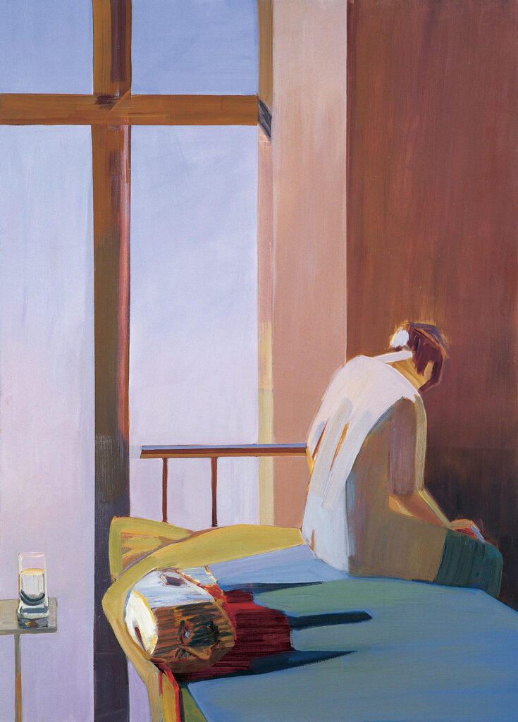 Joanna Stasiak, Bachantki II, 2005, olej, płótno 140x100