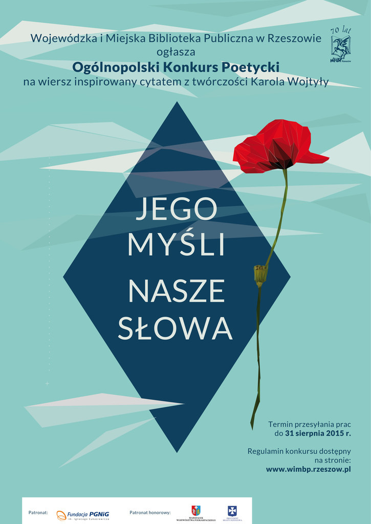 Ogólnopolski Konkurs Poetycki „Jego myśli, nasze słowa”