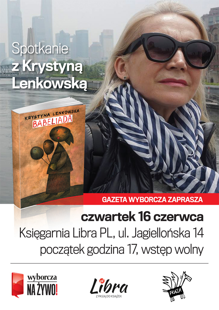 Promocja wydanego przez Stowarzyszenie Literacko-Artystyczne „Fraza” w Rzeszowie debiutu prozatorskiego Krystyny Lenkowskiej Babeliada w Księgarni Libra w Rzeszowie w ramach cyklu „Gazeta Wyborcza” zaprasza. Spotkanie prowadziła Magdalena Mach.