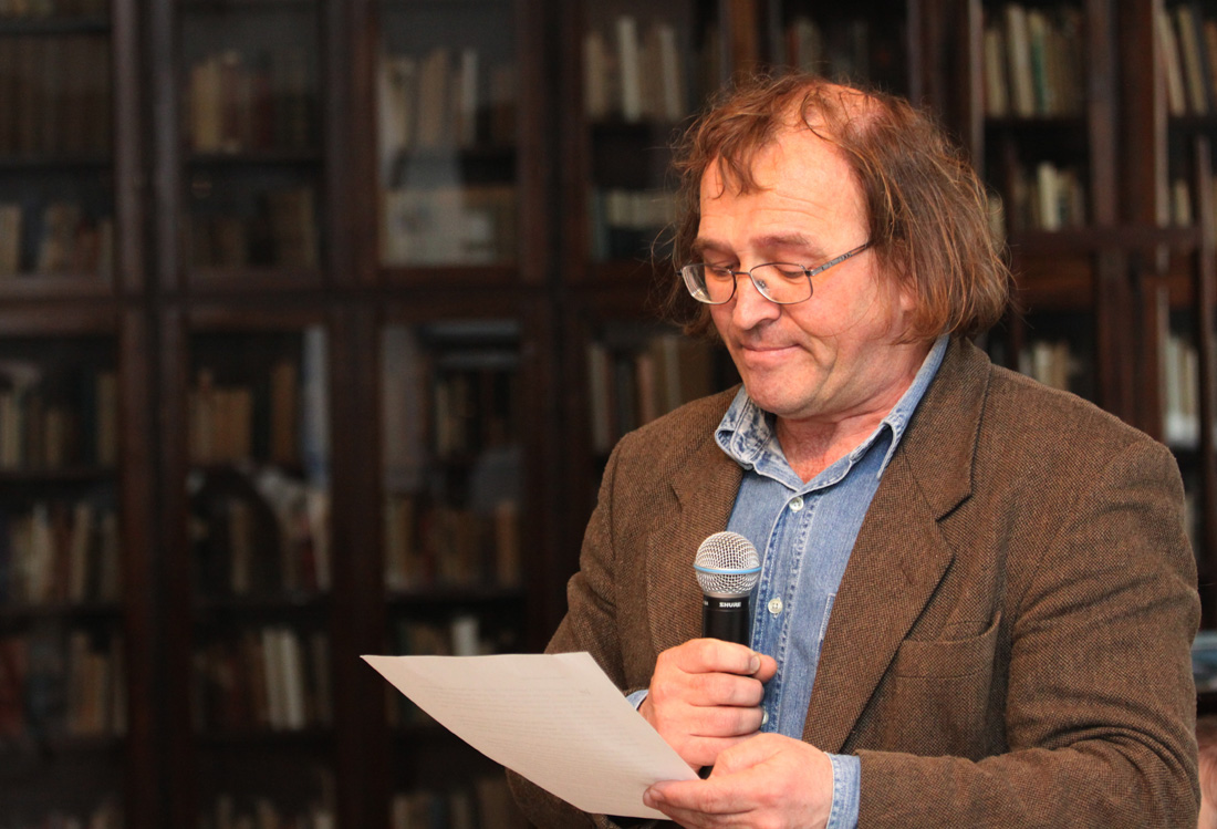 Redaktor Jan Wolski, fot. Maciej Bociański.