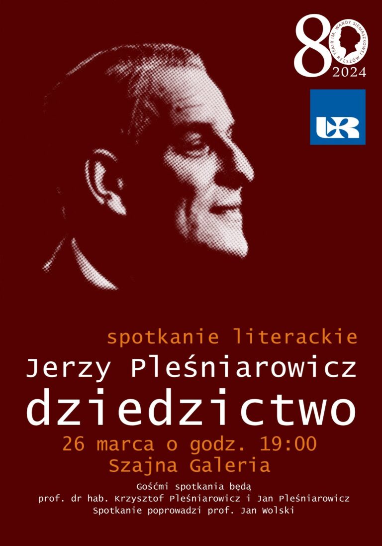 Zapraszamy na promocję PISM Jerzego Pleśniarowicza do Teatru im. Wandy Siemaszkowej w Rzeszowie (Szajna Galeria) 26 marca 2024 r.