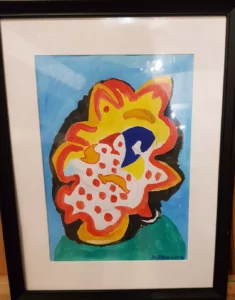 KOMPOZYCJA 9, akryl/papier 45x30, 2024