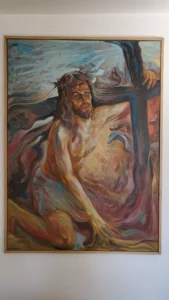 JEZUS – DROGA KRZYŻOWA, olej/płótno 185x120, 1981
