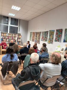Spotkanie z Iwoną i Antonim Matuszkiewiczami, Wypożyczalnia Muzyczna WiMBP w Rzeszowie, 27.10.2023 Fot. Archiwum WiMBP w Rzeszowie